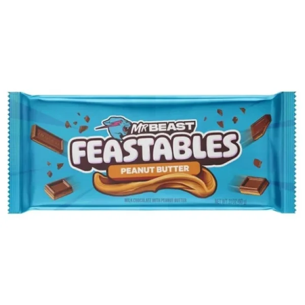 Feastables Almond Bütün Badem Parçacıklı Sütlü Çikolata 60 gr - Görsel 5