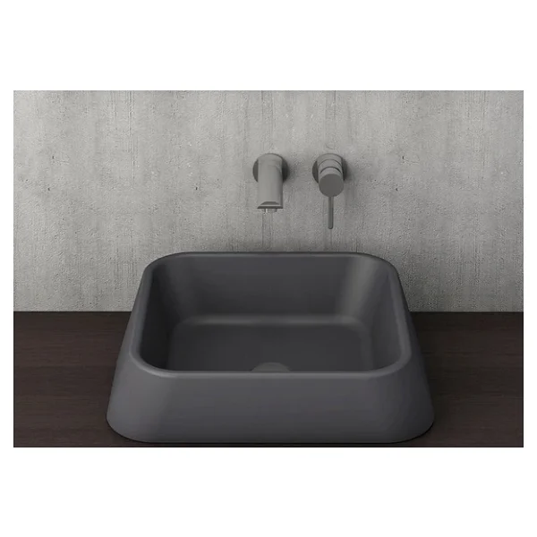 Bocchi Firenze 1005-020-0125 Mat Antrasit Çanak Lavabo - Görsel 3