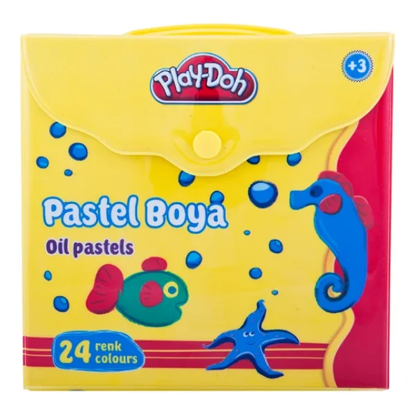 Play-Doh PLAY-PA007 Çantalı 24'lü Pastel Boya - Görsel 4
