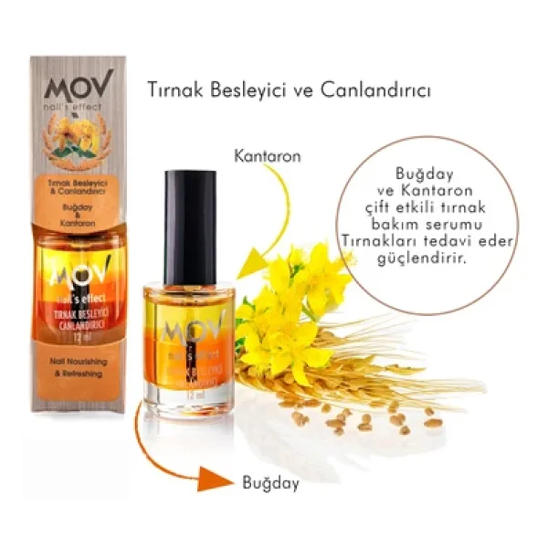 Mov Buğday & Kantaron Besleyici ve Canlandırıcı 12 ml Tırnak Serumu - Görsel 4