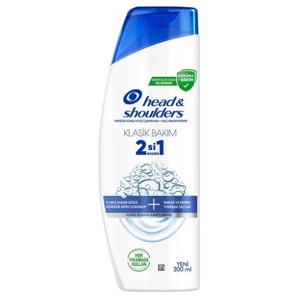 Head & Shoulders Klasik Bakım 2'si 1 Arada 300 ml Kepek Şampuanı - Görsel 3
