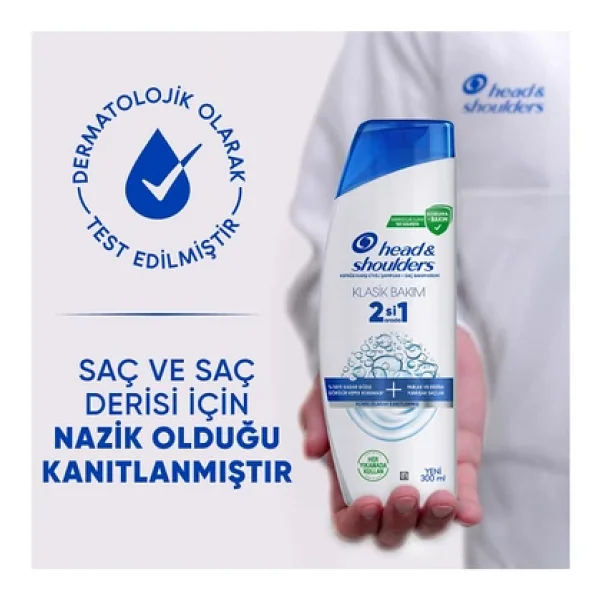 Head & Shoulders Klasik Bakım 2'si 1 Arada 300 ml Kepek Şampuanı - Görsel 9