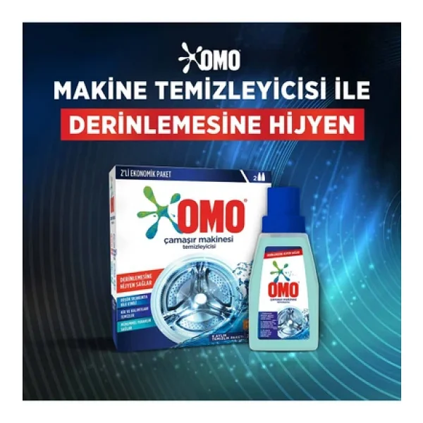 Omo Çamaşır Makinesi Temizleyicisi Çam Esintisi 400 ml 2 Adet - Görsel 3