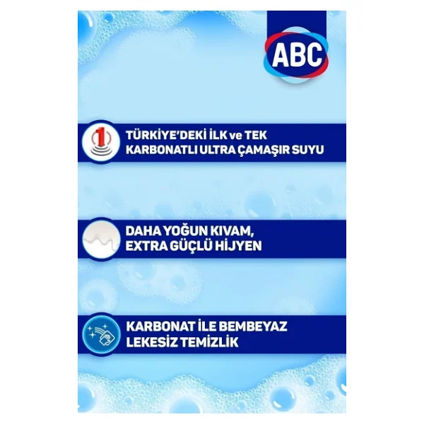 ABC Ultra Karbonatlı Çamaşır Suyu 3.25 lt 2'li - Görsel 3