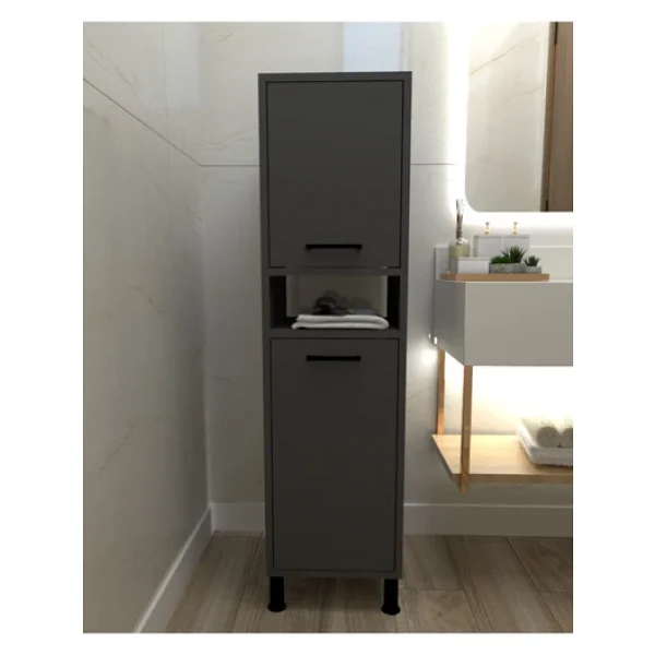 Home Mobiga Linda Kirli Sepetli Çok Amaçlı Banyo Dolabı - Görsel 3