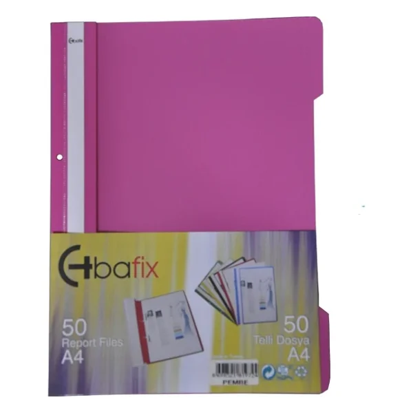 Bafix Telli Dosya Plastik XL Pembe A4 - Görsel 4
