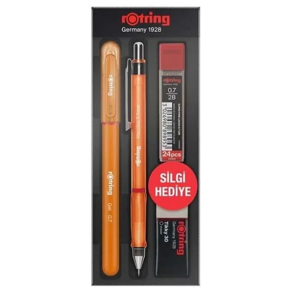 Rotring Visuclick + Jel Turuncu 0.7 mm Okul Seti - Görsel 4
