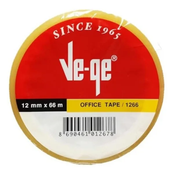 Vege Selefon Bant Offıce Tape 12x66 ( 6 Lı Paket) - Görsel 3