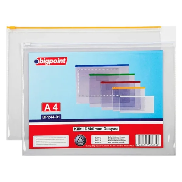Bigpoint A4 12'li Kilitli PVC Döküman Dosyası - Görsel 7