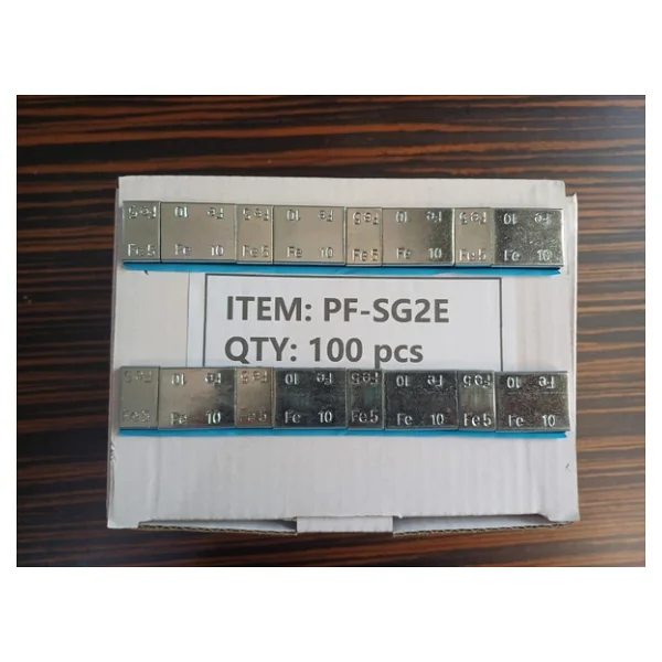 Yapıştırma Balans Kurşunu, Galvaniz Sac Üzeri Geniş Mavi Bantlı, 5-10 Gr 100 Ad/pk , 4 Pk 24kg Koli - Görsel 2