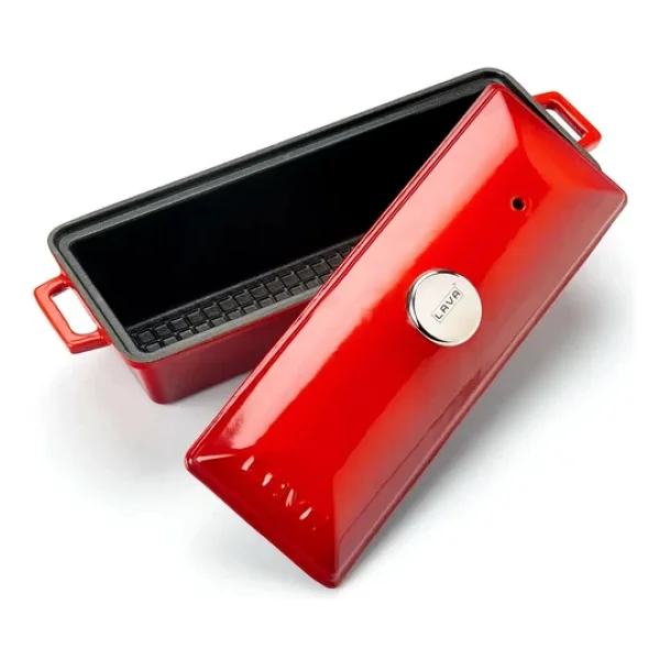 Lava Terrine 11x29 cm Kırmızı Ekmek Kabı - Görsel 2