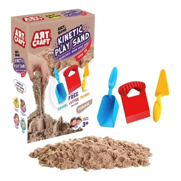 Art Craft Aksesuarlı Kinetik Oyun Kumu 1000 gr - Görsel 3