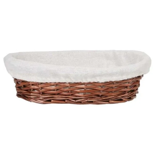 Hasır Bezli Oval Sepet 28 Cm - Görsel 2