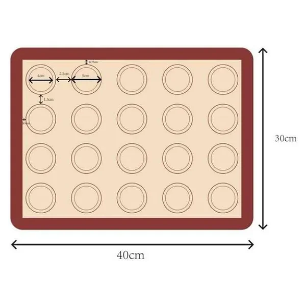 Silikon Makaron Mat 40X30 Cm - Görsel 2