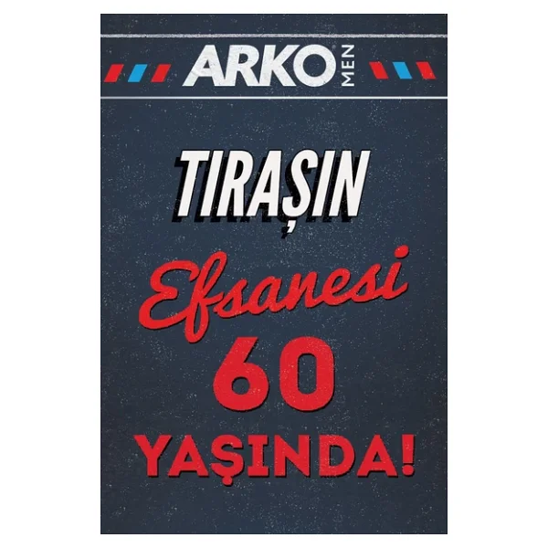 3 Adet X Arko 60. Yıl Özel Efsane Berber Sabunu Kokulu Tıraş Köpüğü 200 Ml 8693188026317 - Görsel 3