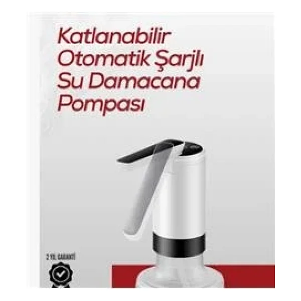Apache K3 Şarjlı Su Pompası (Usb Şarj Grişi-Şarj Lambası-Paslanmaz Çelik) - Görsel 5