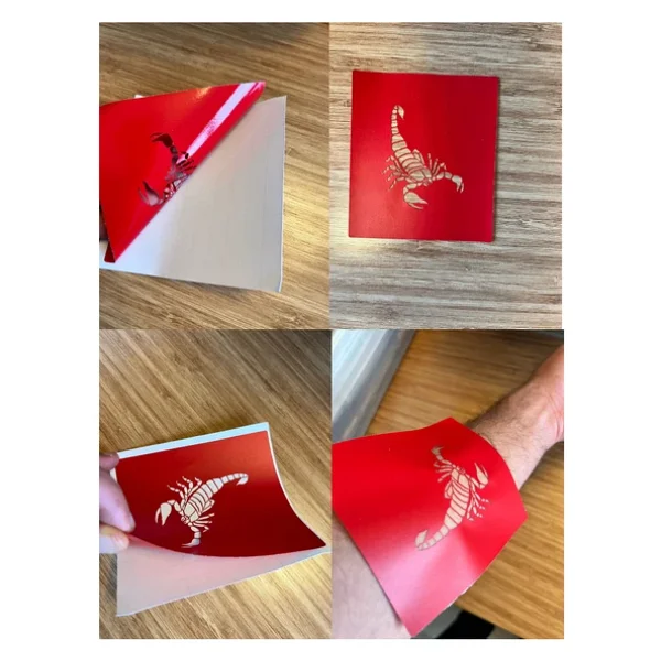 Şeytan ve Melek Yapışkanlı Stencil Süsleme ve Boyama Kalıbı - Görsel 2