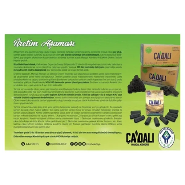 ÇAYDALI MANGAL KÖMÜRÜ_Çaydalı Sıkma Mangal Kömürü 1,5 kg - Görsel 5