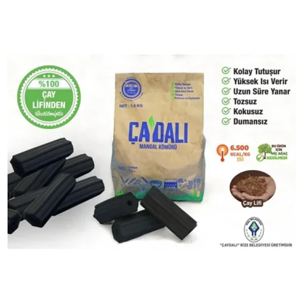 ÇAYDALI MANGAL KÖMÜRÜ_Çaydalı Sıkma Mangal Kömürü 1,5 kg - Görsel 2
