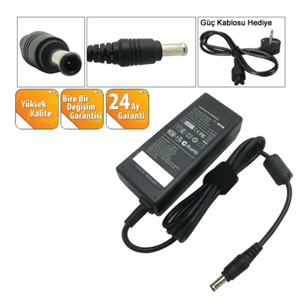 Samsung 19V 3.16A (60W) - 3.0mm /5.5mm-Notebook Adaptör - Görsel 3