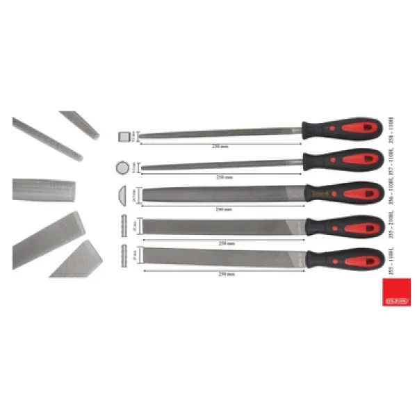 Ceta Form J72-1051A 5 Parça 250 mm Eğe ve Eğe Seti - Görsel 2