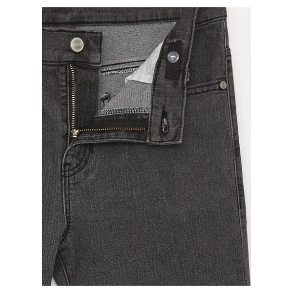 Lcw Kids Antrasit Beli Ayarlanabilir Lastikli Erkek Çocuk Jean Pantolon - Görsel 3