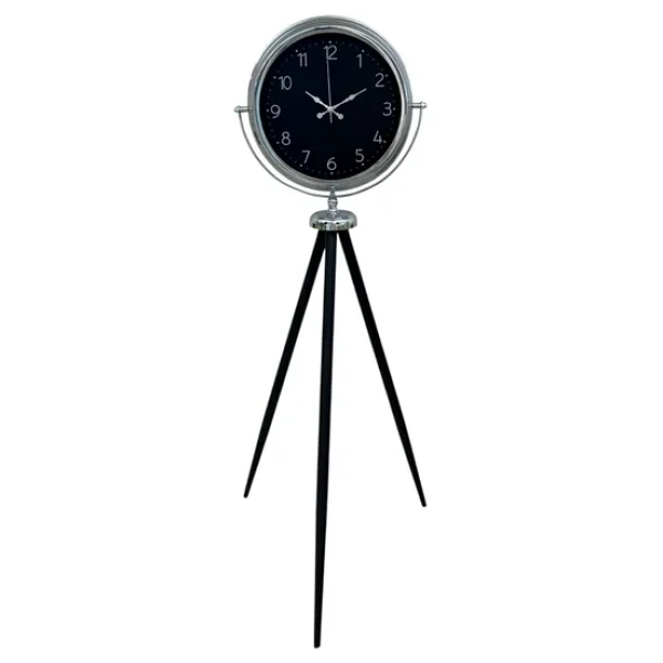 Krom Zarif Tripod Ayaklı Saat - Görsel 5