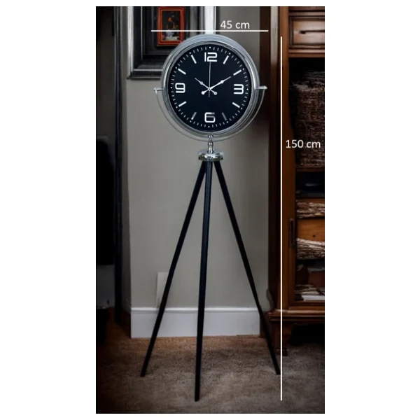 Krom Asil Tripod Ayaklı Saat - Görsel 5