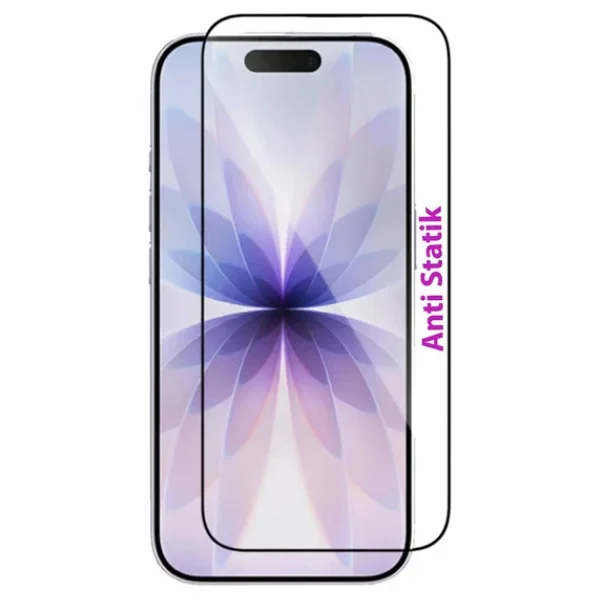 İphone 17 Uyumlu Anti Statik Ekran Koruyucu Toz Tutmayan Kırılmaz Cam - Görsel 5