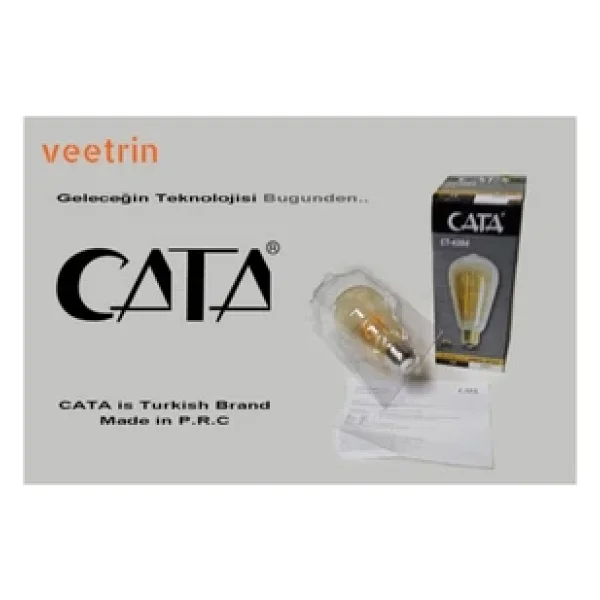 Cata CT-4284 Amber 6 W E27 10'lu Rustik LED Ampul - Görsel 6