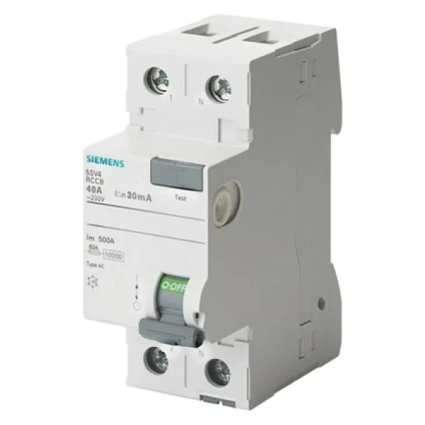 Siemens 5SV4314-0 2x40 A 230 V 30 mA AC Tipi Kaçak Akım Rölesi - Görsel 7