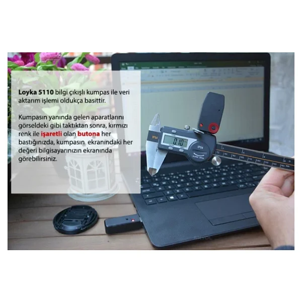 Loyka B5110-150 0-150 mm Dijital Kumpas - Görsel 6