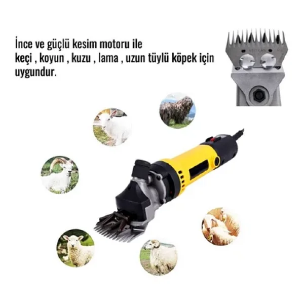 Ekinler El Aletleri Prohummer Ph017 Koyun Keçi Kırkma Makinesi (Sarı) - Görsel 2