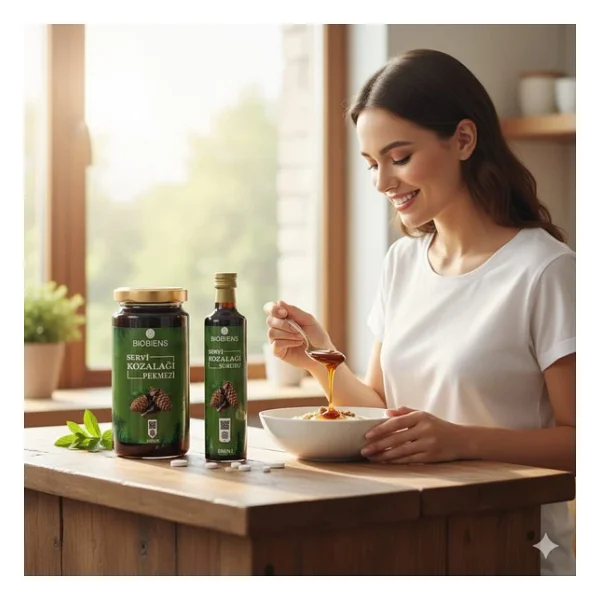 Biobiens Servi Kozalak Pekmezi 640 gr - Görsel 2