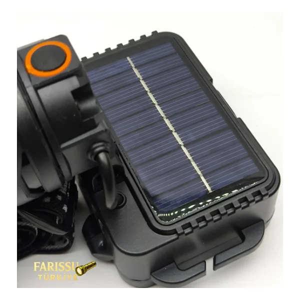 Gold Silver Gs-2050 20W Zoomlu Solar Şarjlı Profesyonel Kafa Feneri - Görsel 5