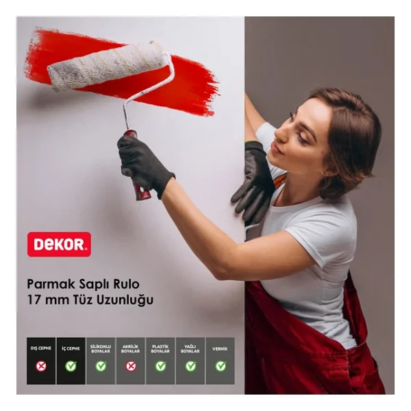 Dekor 3113 Eksport Orta Çap 15 cm Boya Rulosu - Görsel 2