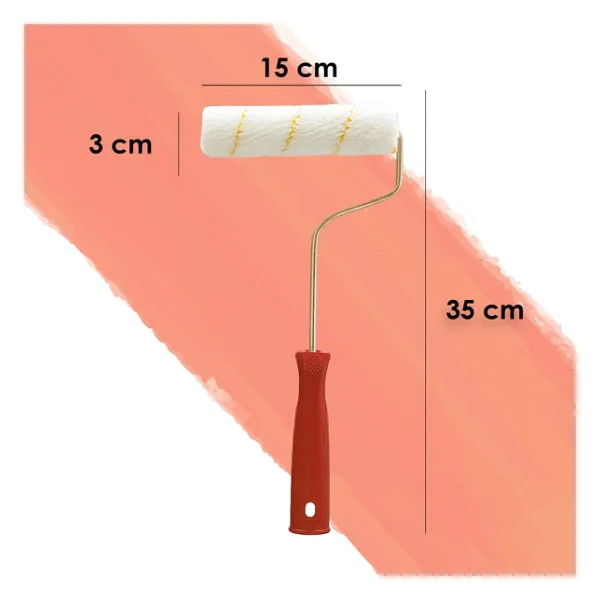 Dekor 3113 Eksport Orta Çap 15 cm Boya Rulosu - Görsel 3