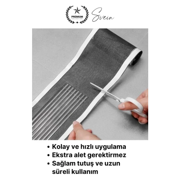 #GiderSüzgeci Banyo Lavabo Gider Süzgeci Filesi Sineklik Tamir Yaması Kiti Böcek Önleyici Yapışkanlı - Görsel 4
