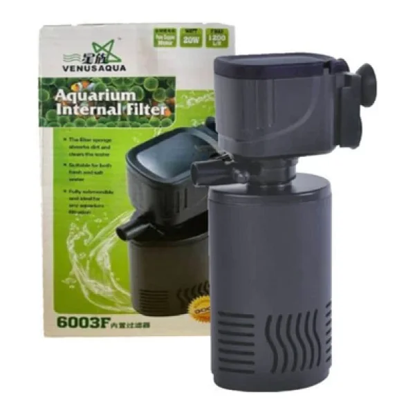 Venusaqua VS-6003F 1200 lt/h 20 W Akvaryum İç Filtre - Görsel 4
