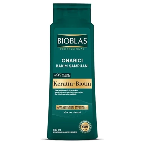 Bioblas Keratin & Biotin Onarıcı 500 ml Şampuan - Görsel 5