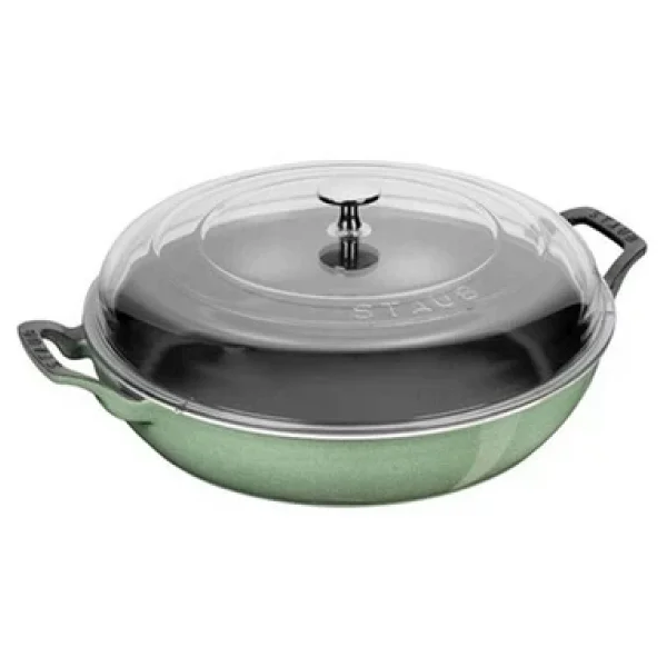 Staub Cam Kapaklı Ada Çayı 30 cm Döküm Sote Tenceresi - Görsel 6