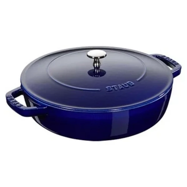 Staub La Cocotte Chistera Mavi 24 cm Döküm Sote Tenceresi - Görsel 6