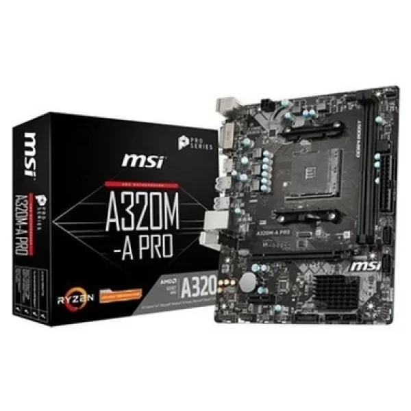 MSI A320M-A Pro AMD AM4 DDR4 Micro ATX Anakart - Görsel 2