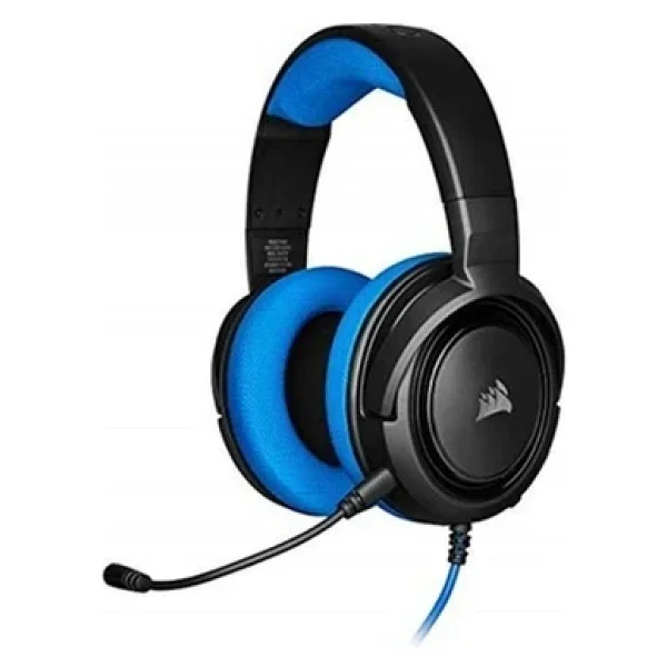 Corsair HS35 CA-9011196-EU Mavi Kablolu Kulak Üstü Oyuncu Kulaklığı - Görsel 2