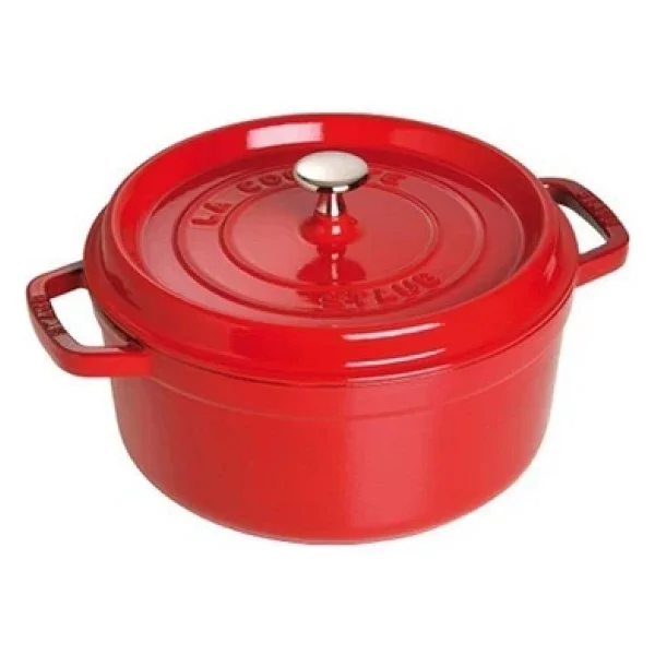 Staub La Cocotte Yuvarlak Kiraz 26 cm Döküm Tencere - Görsel 5