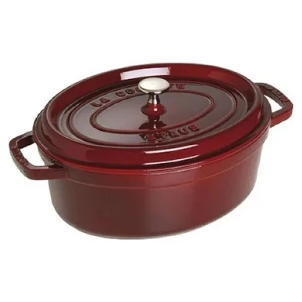 Staub La Cocotte Oval Bordo 29 cm Döküm Tencere - Görsel 4