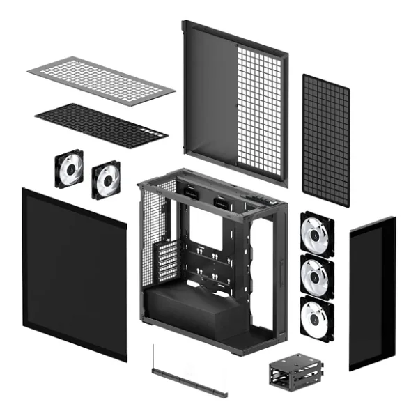 Arctic Xtender ARGB Fanlı Siyah E-ATX Oyuncu Kasası - Görsel 8