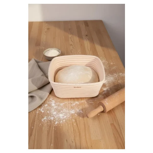 Bambum Puder - Ekmek Mayalama Sepeti Kare 20 cm - Görsel 3