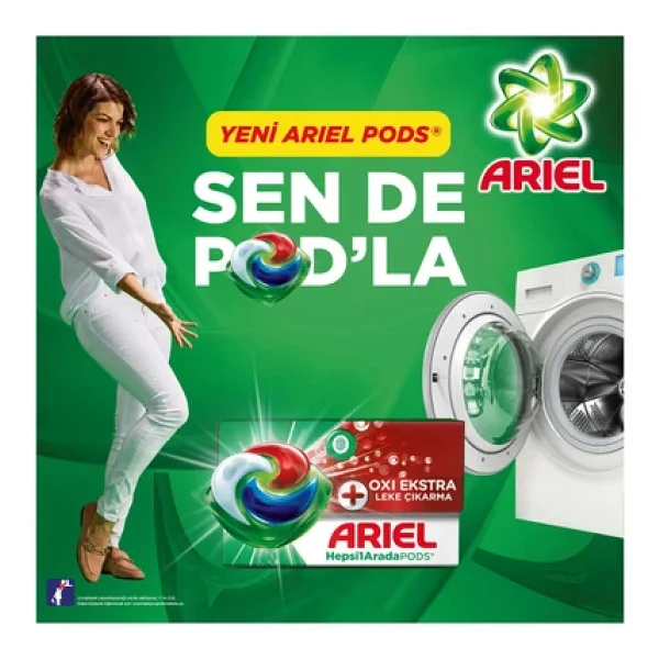 Hepsi1arada Pods Oxi Extra Leke Çıkarma Kapsül Çamaşır Deterjanı Beyazlar Ve Renkliler 10 Yıkama - Görsel 5