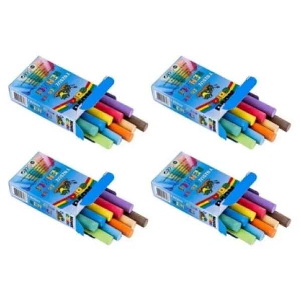 Nova Color Tozsuz Renkli Tebeşir 10'lu 4 Paket - Görsel 2